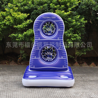 Usine Nouveaux Produits Gonflable Lancer Rugby Rack Piscine Divertissement Balle Flottant Rangée Double Trou Cible D'eau