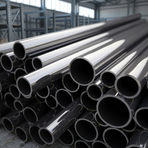 Tube rond en acier inoxydable noir, tube métallique poli pour la construction, la fabrication et les applications industrielles - Product Image 2