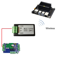CE Wiegand pengontrol akses dengan jaringan nirkabel WIFI TCP/IP konverter komunikasi IOT sistem kontrol akses pembaca kartu
