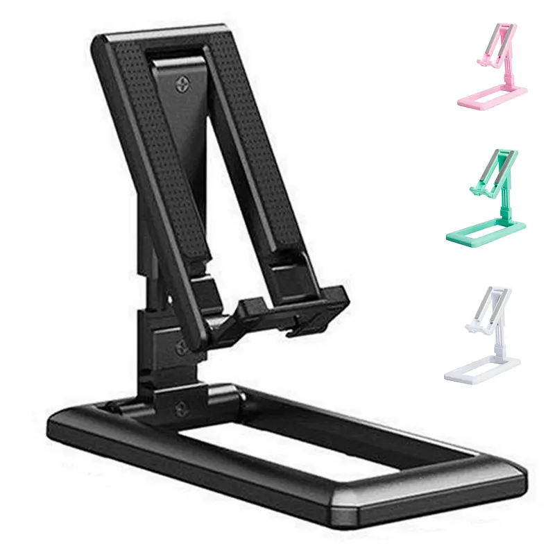 Desktop adjustable mobile phone stand, multi angle universal foldable stand for iPad tablet iPhone Samsung Smart
