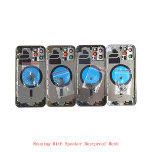 Batterie arrière châssis arrière pour <span class=keywords><strong>iphone</strong></span> <span class=keywords><strong>12</strong></span> <span class=keywords><strong>Pro</strong></span> <span class=keywords><strong>Max</strong></span> <span class=keywords><strong>12</strong></span> Mini boîtier avec petites pièces haut-parleur maille anti-poussière - Product Image 1