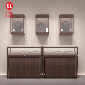 Vitrine à bijoux moderne de luxe personnalisable avec éclairage LED, design en verre écologique, fonctionnalités verrouillables - Product Image 1