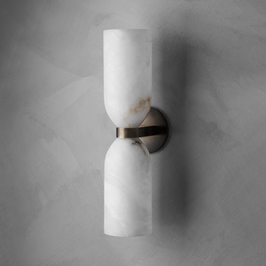 <span class=keywords><strong>Applique</strong></span> <span class=keywords><strong>da</strong></span> <span class=keywords><strong>Parete</strong></span> Moderna di Lusso a Doppio Cilindro in Alabastro, Illuminazione Interna Su/Giù per Camera <span class=keywords><strong>da</strong></span> Letto, Soggiorno, Bagno, Hotel - Product Image 2