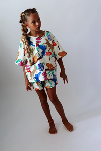 Ensembles <span class=keywords><strong>de</strong></span> vêtements pour enfants en coton ample d'été, t-shirts et shorts imprimés personnalisés, ensembles <span class=keywords><strong>de</strong></span> vêtements unisexes pour bébés filles et garçons - Product Image 2