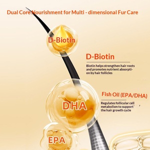 Tabletas de Aceite de Pescado con D-Biotina para Perros y Gatos, <span class=keywords><strong>Salud</strong></span> de la Piel y el Pelaje, Apoyo Inmunológico, Nutrición Profunda, Suplemento Anticaída del Pelo - Product Image 2