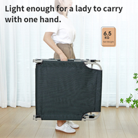 Lit simple en métal sur mesure, lits en métal modernes, lit pliant portable pour le bureau, la sieste, le camping, pour une utilisation en intérieur et en extérieur