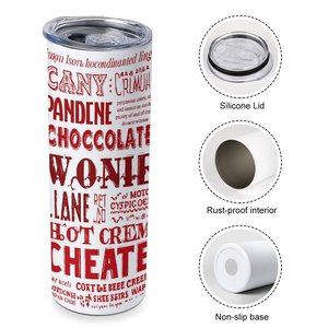Stainless Steel Tumbler 20oz Vacuum <b>Insulated</b> Custom Logo Straight Car <b>Cup</b> Modern Simple Style - Product Image 3