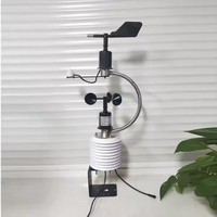Température d'air CO2 intégrée personnalisée Pression Humi Direction de la vitesse du vent PM2.5 PM10 Station de surveillance météorologique extérieure pour l'agriculture