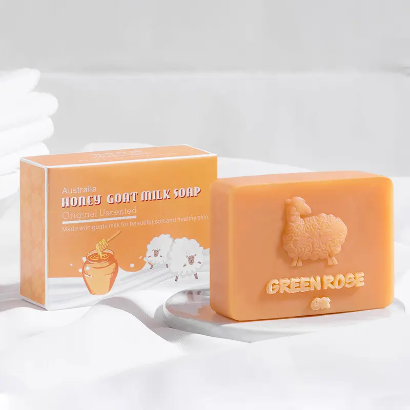 Лучшее натуральное Отбеливающее мыло для кожи органическое козье молоко Медовое мыло
