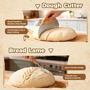 Kit de démarrage <span class=keywords><strong>pour</strong></span> <span class=keywords><strong>levain</strong></span>, ensemble de paniers de levage ronds de 9 pouces, fournitures de boulangerie <span class=keywords><strong>pour</strong></span> <span class=keywords><strong>levain</strong></span>, outils <span class=keywords><strong>pour</strong></span> la fabrication de <span class=keywords><strong>pain</strong></span> au <span class=keywords><strong>levain</strong></span> - Product Image 6