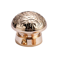 Tapa de Metal Simple para Perfume, tapa redonda para Perfume, cilindro, tapa dorada, personalizada