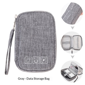 Mini Bolsa de Almacenamiento para Cables de Datos con Material de Poliéster para Banco de Energía, Teléfono Móvil, Cargador Portátil, Auriculares y Viajes - Product Image 6