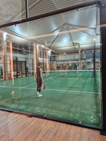 Ensemble de terrain de padel panoramique de haute qualité EXITO WPT, installation facile et conception sécurisée pour le plaisir familial et l'exercice physique