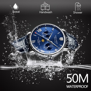 Orologio di Lusso da Uomo GALLANT di Alta Qualità Resistente all'Acqua 5ATM in Lega 20mm con Indicatore delle Fasi Lunari ODM - Product Image 3
