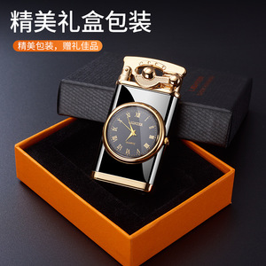 Encendedor de Reloj JOFI con Diseño Clásico de Metal, Llama Azul a Prueba de Viento, Eléctrico, para Uso en Exteriores, Regalo para Hombre - Product Image 4