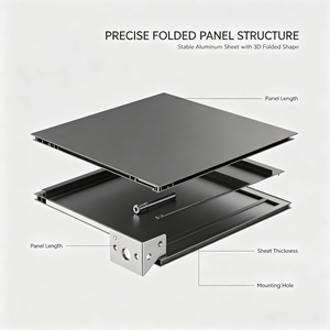 Panel de Fachada de Pared Cortina de Aluminio Anodizado, Revestimiento Exterior para Edificios, para Centros de Arte, Edificios de Oficinas y Espacios Públicos - Product Image 2