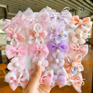 Épingle à Cheveux Nœud Immortel Princesse, Pince à Cheveux Fleur en Tissu, Accessoire Cheveux Enfant Qui Ne Blesse <span class=keywords><strong>Pas</strong></span> les Cheveux, Barrette BB pour Filles, Pince pour Frange - Product Image 1