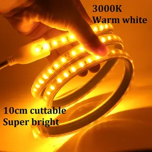 Strip LED Lumen Tinggi IP67 Non Tahan Air 24V Tegangan Input 384 LEDs/M 10W COB Strip LED Fleksibel