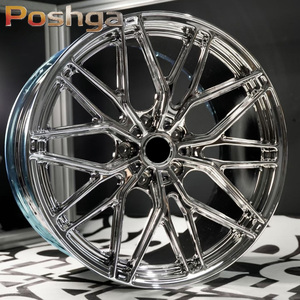 Rines de Aleación Forjada de 19 20 21 22 Pulgadas para Autos, 5x112/5x114.3/5x120, Cromados, para Carreras, para BMW, Tesla, Porsche <span class=keywords><strong>Panamera</strong></span>, Lexus - Product Image 4