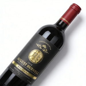 Etichette per <span class=keywords><strong>Vino</strong></span> Personalizzate con Stampa in Lamina d'Oro, Adesivi in Carta Speciale, Etichette di Lusso per Bottiglie di <span class=keywords><strong>Vino</strong></span> <span class=keywords><strong>Rosso</strong></span> - Product Image 1