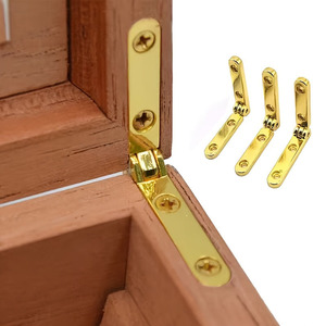Bisagra para muebles de 0-90 grados, mini, de aleación de zinc, montaje superficial, para cajas de madera, cajas de joyería, cajas de vino, cajas de hardware, duradera - Product Image 1