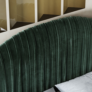 Luxury Custom Up-Holmastered Velvet <span class=keywords><strong>King</strong></span> Queen Kích Thước Khung Giường Với Hộp Lưu Trữ Và Side Table Bed Room Set Thiết Kế Nội Thất - Product Image 4