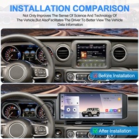 Autoradio multimédia Android NaviHua 15 pouces pour Jeep Wrangler JL Rubicon Gladiator 2018-2022, unité centrale de voiture, écran, mise à niveau Carplay