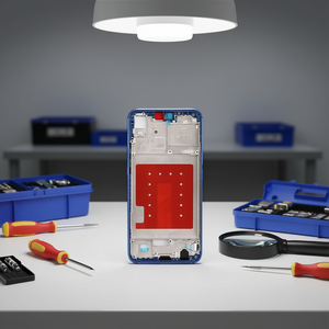 Scocca LCD con Cornice Blu in Materiale ABS per Huawei P20 Lite, Parte di Ricambio - Product Image 3