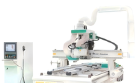 Centro de Mecanizado CNC para Puertas, Máquina Automática de Corte, Fresado y Perforación de Puertas de Madera para Producción de Paneles de Puerta