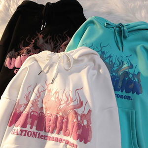 Sudadera con Capucha Extra Grande para Hombre y Mujer, con Estampado Digital Sólido de Invierno, con Cordón Ajustable y Bordado 3D Personalizado al por Mayor - Product Image 1