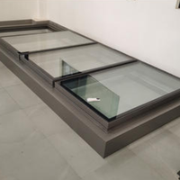 Guangmai Série GM-366 – Cadre de lanterneau basculant en alliage d'aluminium 6063-T5 de haute qualité, conception à charnières, sur mesure, résistant au vent