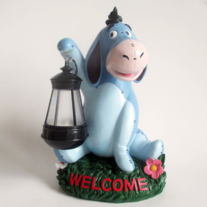 Topolino statua di benvenuto con lanterna LED figurine in resina per esterni 3D personaggio dei cartoni animati personalizzato <span class=keywords><strong>giardino</strong></span> animale decorare statuetta - Product Image 5