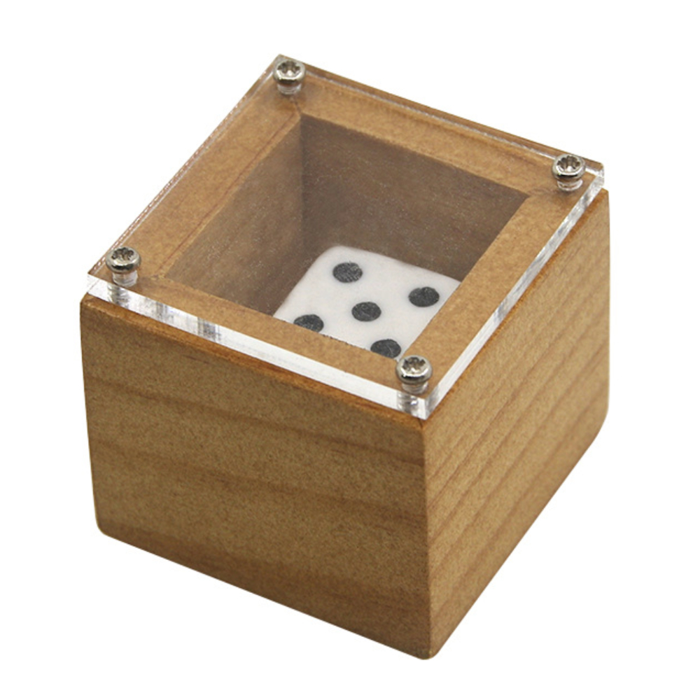 Крупным планом волшебную уловку игральные кости флэш-память для улица маг