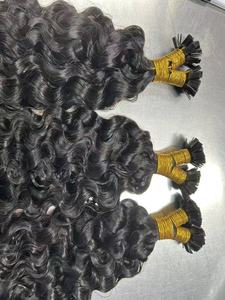 ขายส่งเคราตินธรรมชาติแบบดิบ ต่อผมบราซิลแบบ I-Tip เรียงเกล็ดผม ต่อผมแบบ I/U/V/K Tip ผมตรงจากผู้ผลิต - Product Image 6