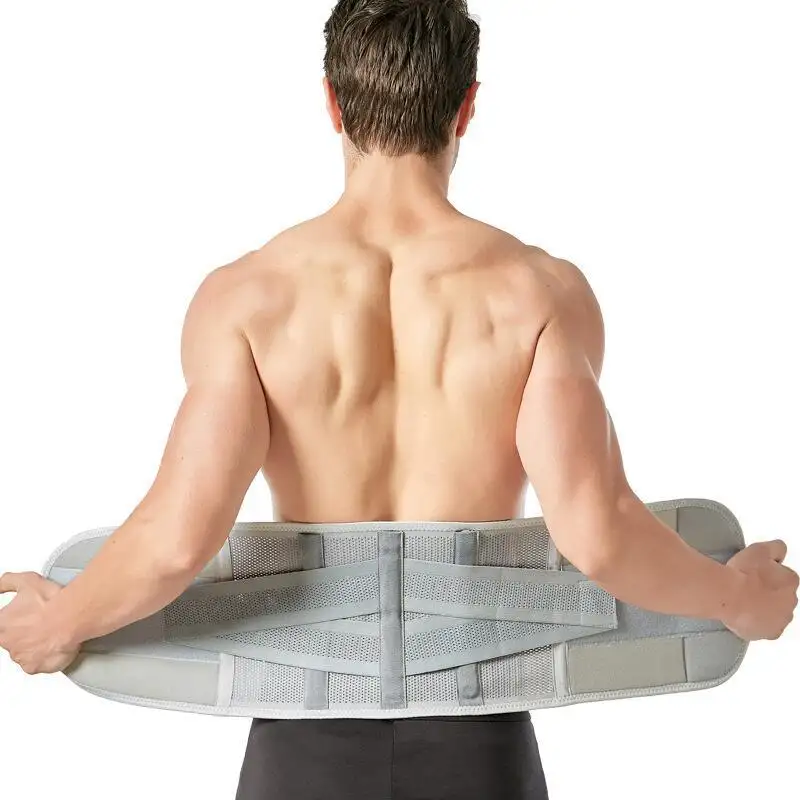 Corsé ortopédico para espalda para hombre y mujer, cinturón de Soporte Lumbar para columna vertebral, entrenador de soporte de cintura Abdominal, almohadilla Lumbar para gimnasio