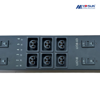 PDU Inteligente Trifásico de 80A Multiprotocolo TCP/IP SNMP MQTT, Distribución de Energía Todo en Uno con Sensores de Humedad y Humo Expandibles
