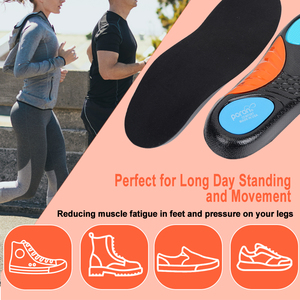 High Rebound Sports Insoles for Running Shock Absorbing Orthotic <strong>Arch</strong> <strong>Support</strong> Flat Feet Pain Relief Shoe Insoles - Product Image 6