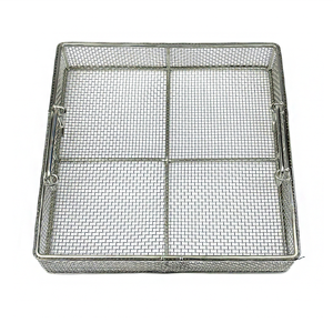 Panier de stérilisation pliable en acier inoxydable 3D 3D-11500 pour utilisation en cuisine, prend en charge la stérilisation des instruments laparoscopiques - Product Image 1