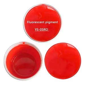 Màu đỏ cam chất lỏng dán huỳnh quang sắc tố YS-05RO nhựa nhiệt dẻo UV có thể chữa được cơ sở mực nóng bán