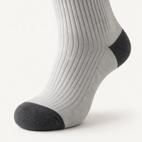 Chaussettes de sport mi-mollet en coton tricoté 100 % avec logo personnalisé pour hommes et femmes, respirantes, pour la gym et l'entraînement