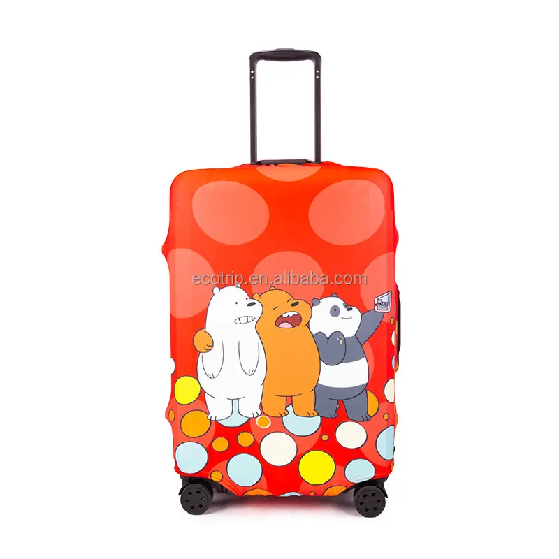 تصميم مخصص مطاطا السفر حقيبة واقية غطاء بسط غطاء أمتعة من الألياف اللدنة