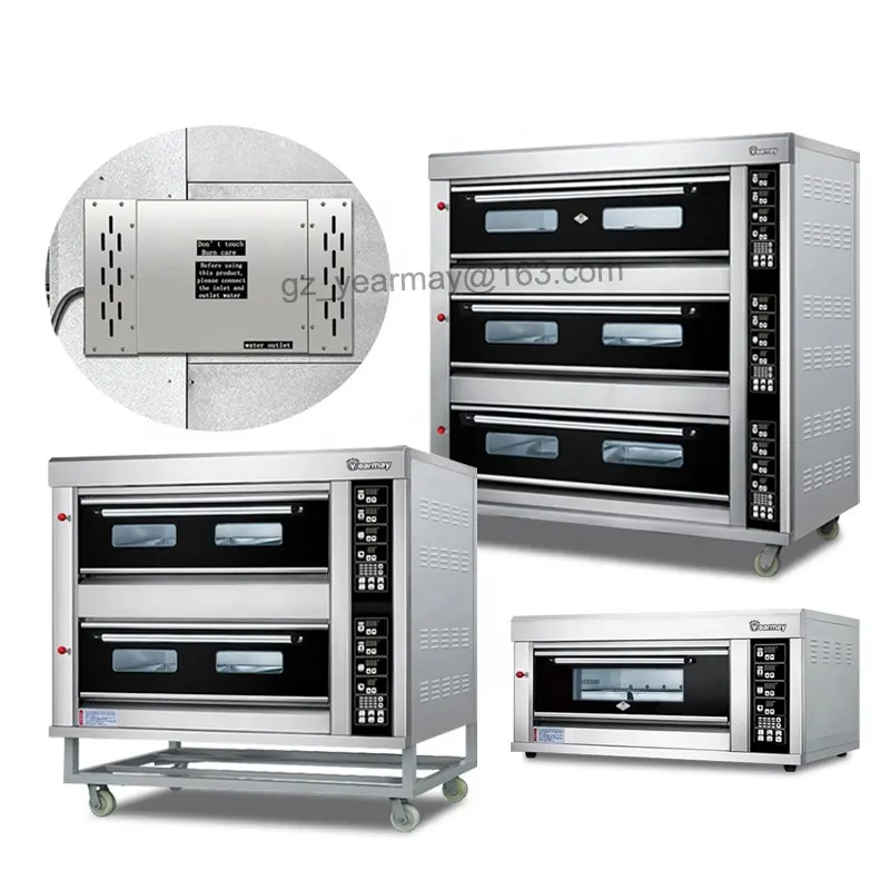 Setembro Novo Design Gás Forno Padaria Equipamentos Com Pedra Baking Machine Deck Forno Para Pão