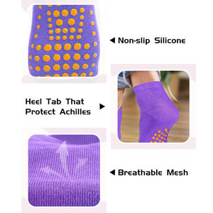 Wholesale Custom Logo Anti Slip Socks – Non Skid <b>Trampoline</b> Grip Socks – Print Logo Bottom – Free Size – Spring - Product Image 3