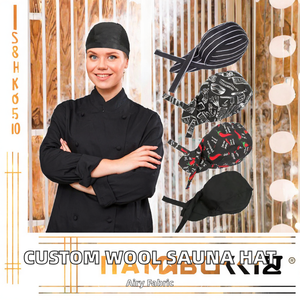 Chef <b>Skull</b> Cap 100% Polyester Adjustable Breathable Unisex Four Seasons - Product Image 2