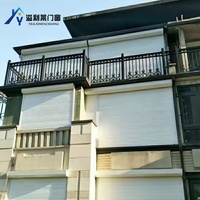 Volets horizontaux automatiques en alliage d'aluminium Stores Système de persiennes roulantes électriques Hurricane pour hôtels Prix Obturateur extérieur