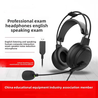 Casque Éducatif Personnalisable à Prix d'Usine, Casque Scolaire Filaire USB avec Microphone Anti-Bruit pour Laboratoire Linguistique