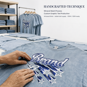 T-shirt graphique vintage personnalisé HuaYi GOTS&OEKO-TEX, coton 220 g/m², streetwear, tee-shirt à étiquette privée, fabricant OEM ODM - Product Image 2