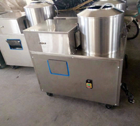 Kommerzielle elektrische Kartoffelwasch- und Schälmaschine Kartoffelchips-Schneide- und Scheibenschneidemaschine