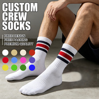 Chaussettes personnalisées de marque, chaussettes de sport vintage pour hommes, chaussettes classiques en coton blanc, logo, chaussettes à motif, chaussettes personnalisées New East Knitting