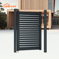 JHR Chine Porte de jardin latérale en aluminium de haute qualité pour piétons avec moteur